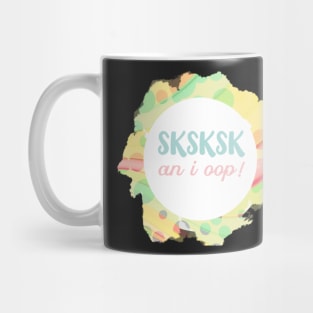 An I Oop Vintage Retro Beachy Vibes Pastel SKSKSK Gifts for Girls Teens Mug